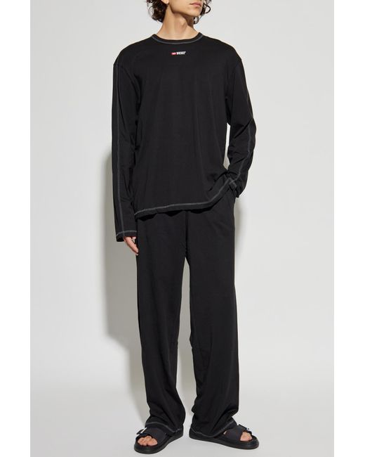 DIESEL Black Two-Piece Pyjamas for men