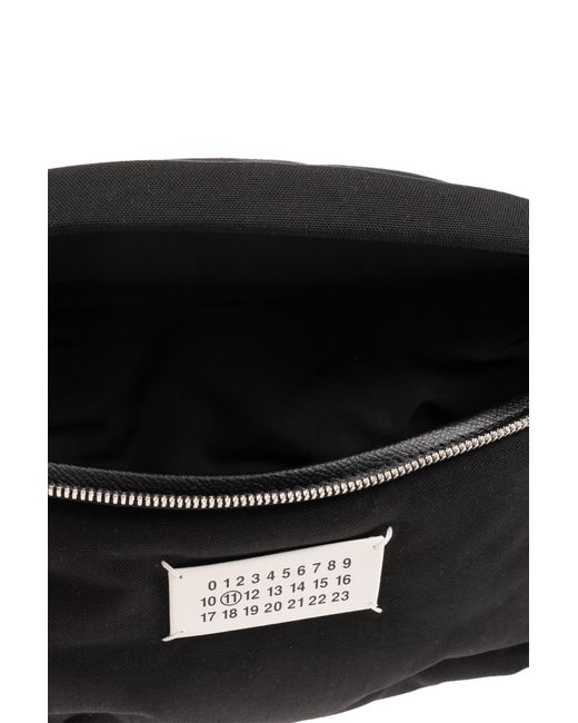 Maison Margiela Black Belt Bag With Logo,