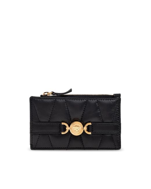Versace Black Leather Card Holder