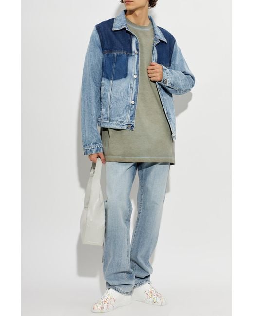 Maison Margiela Green 'Oversize' T-Shirt for men