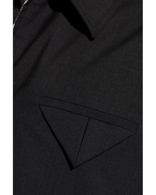 Bottega Veneta Black Wool Jacket for men