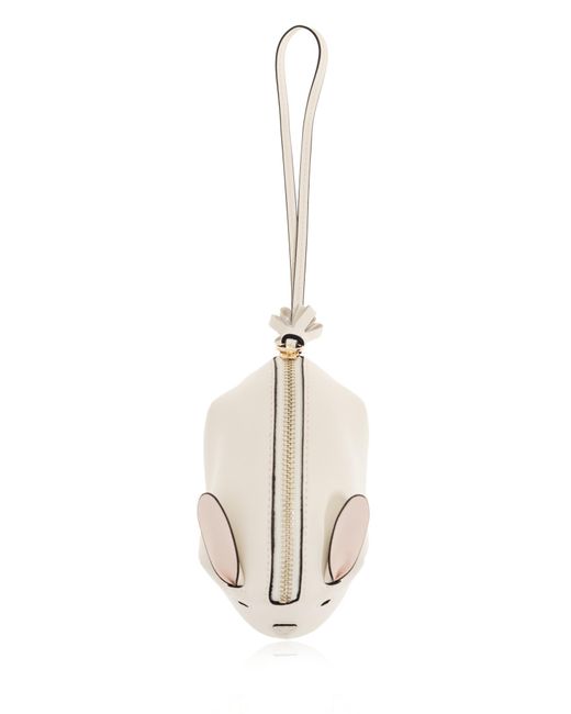Furla White Mouse-Shaped Wallet