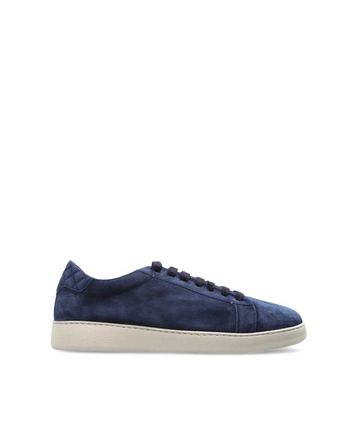 Eleventy Blue Suede Sports Shoes for men