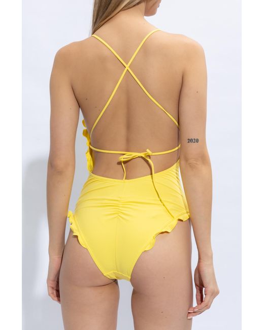Ulla Johnson Yellow ‘Giordana’ One-Piece Swimsuit