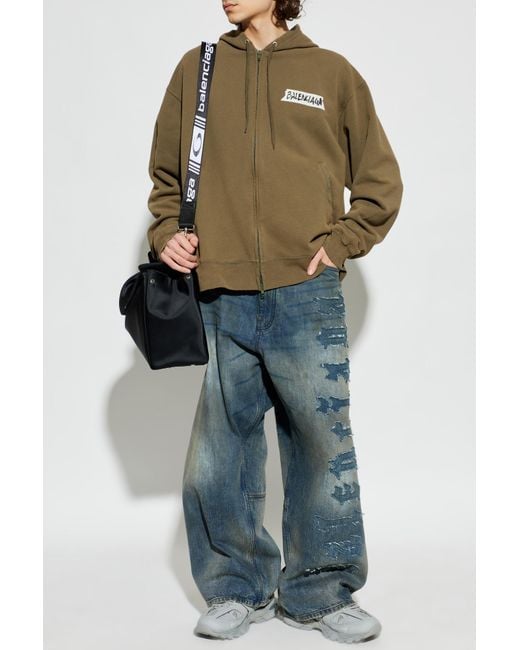Balenciaga Blue Jeans With A 'Vintage' Effect for men