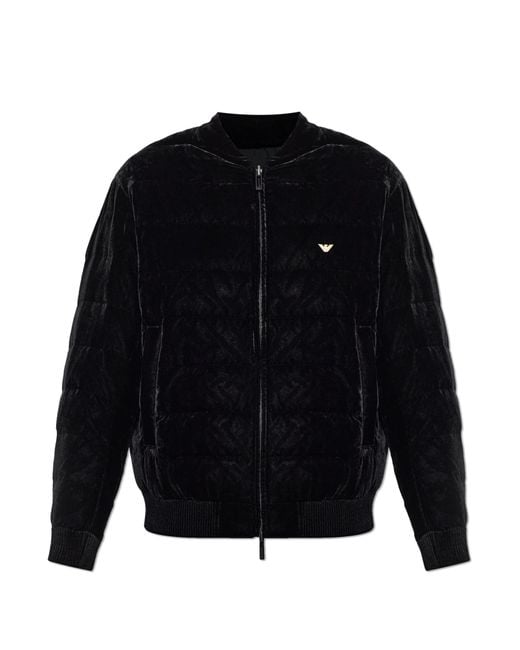 Emporio Armani Blue Reversible Hooded Jacket for men