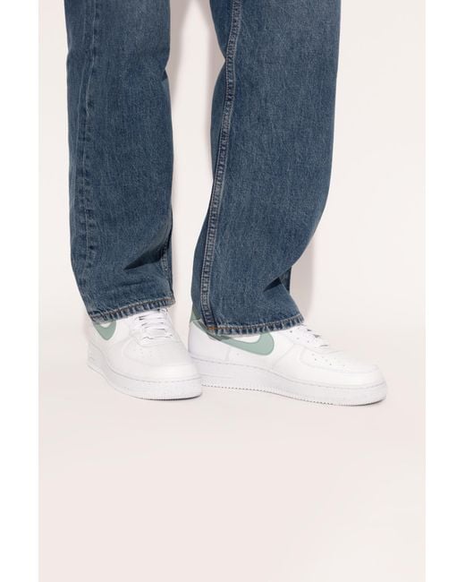 Nike White Sports Shoes "Air Force 1 '07" Nn
