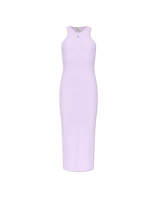 Coperni Purple Dress With Logo