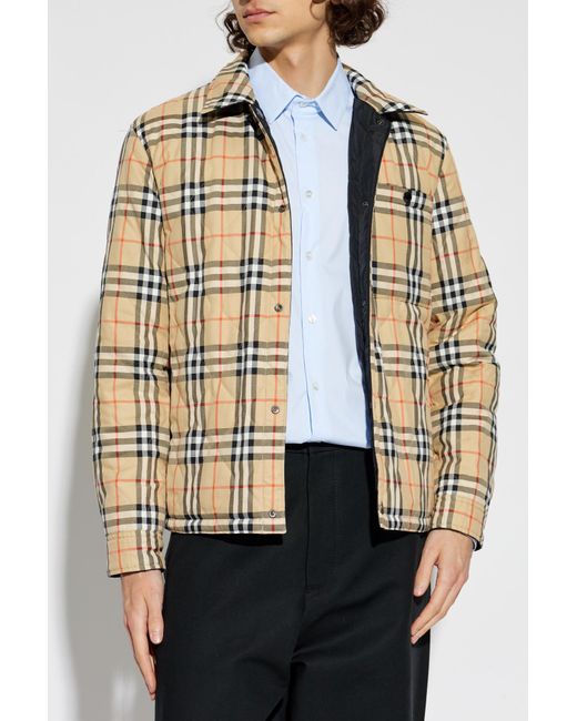 Burberry Black Reversible Jacket "Brighton" for men