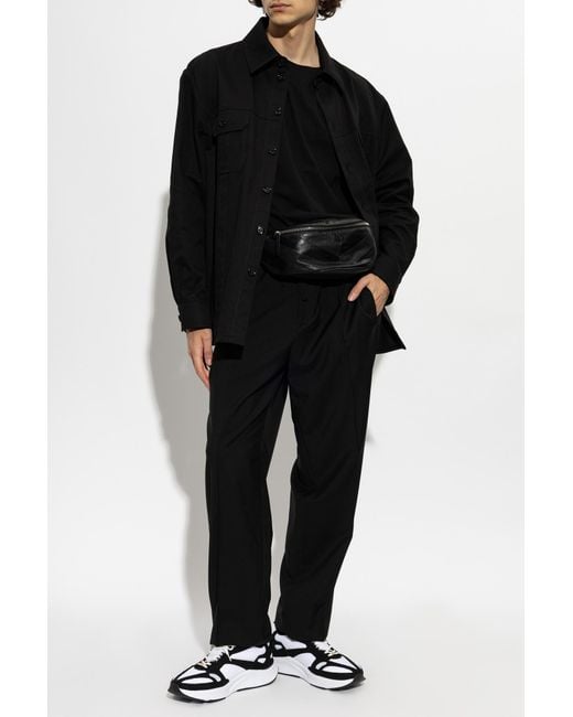 Valentino Garavani Black T-Shirt With Embroidered Logo for men