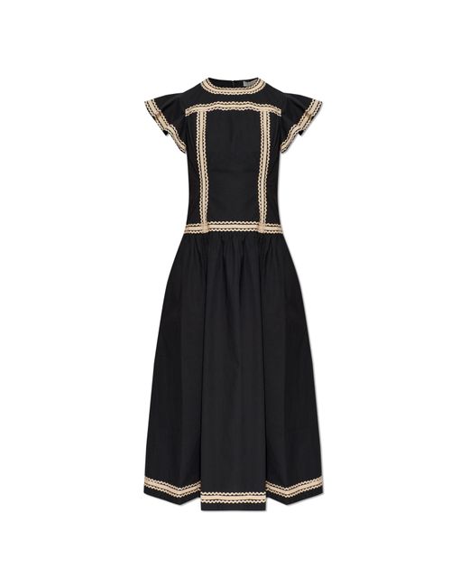 Ulla Johnson Black Dress "Concetta"