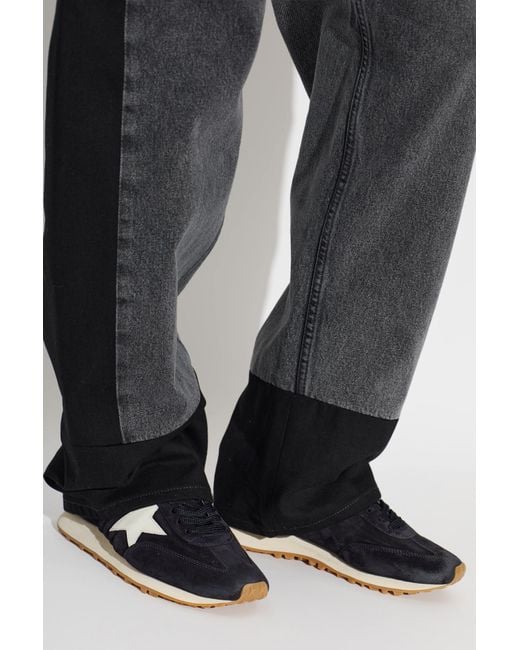 Golden Goose Deluxe Brand Black 'Running Marathon M77 With Star' Sports Shoes