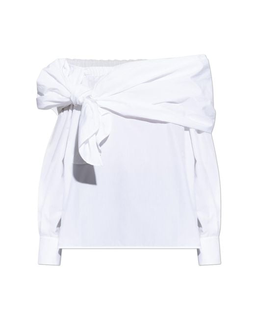Max Mara White Top "Curvone"