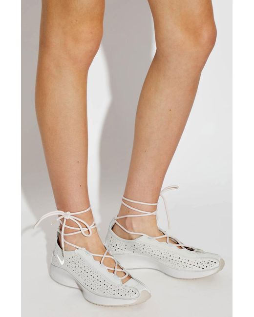 Nike White Sport Shoes "Air Superfly Fmme"