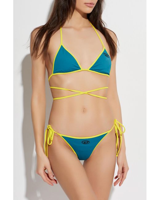 DIESEL Blue Bikini Top "Trisha-D-Pop"