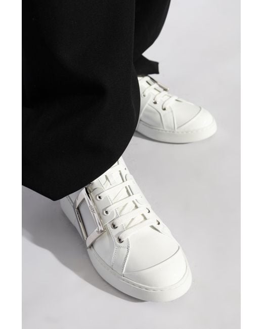 Roger Vivier White Sneakers 'Viv' Skate'