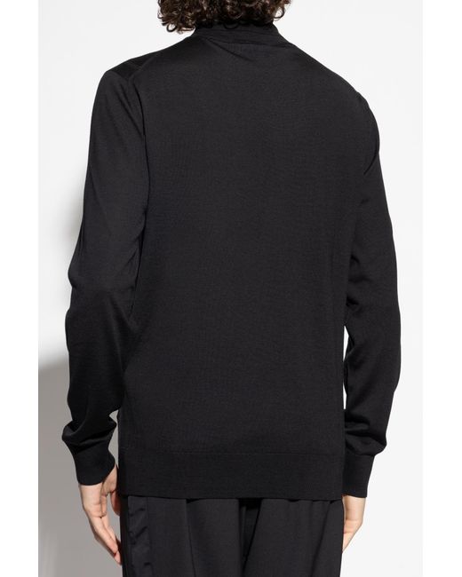Dolce & Gabbana Black Wool Turtleneck, for men
