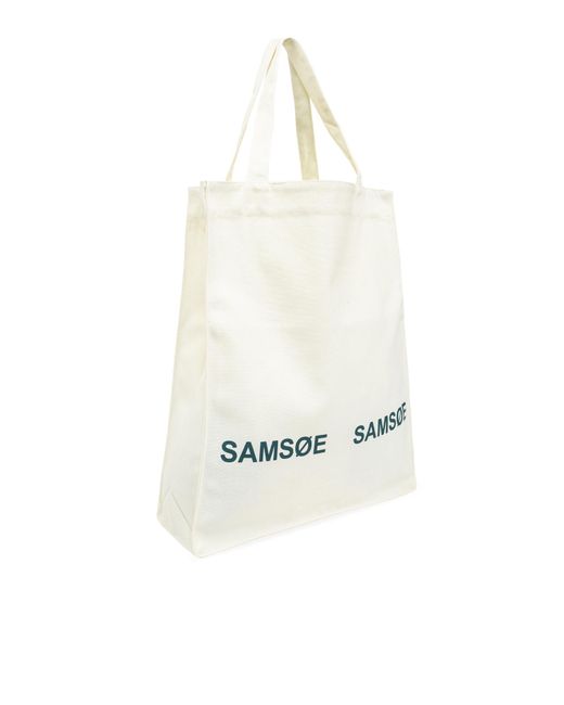 Samsøe & Samsøe White 'luca' Shopper Bag, for men