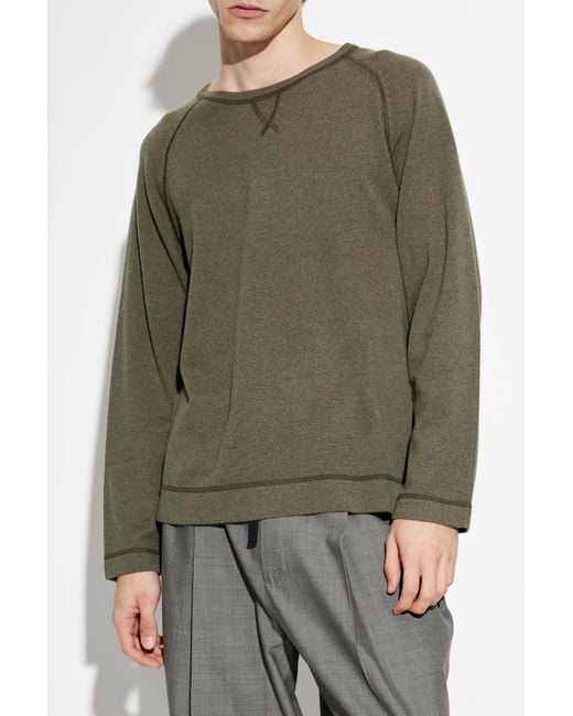 Officine Generale Green Sweater 'Nate' for men