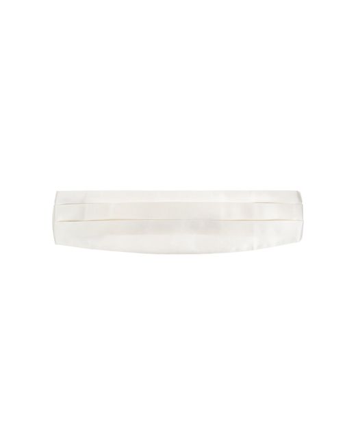 Giorgio Armani White Silk Cummerbund for men