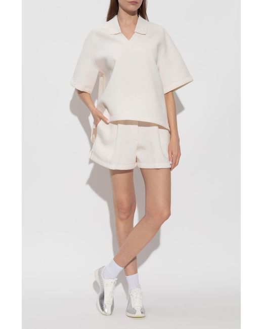 Nike White Logo Shorts