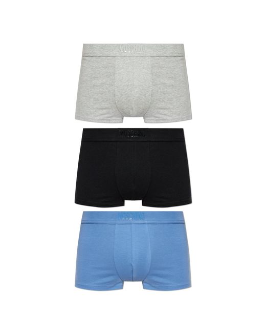 Moschino White Three-Pack Of Boxer Shorts for men