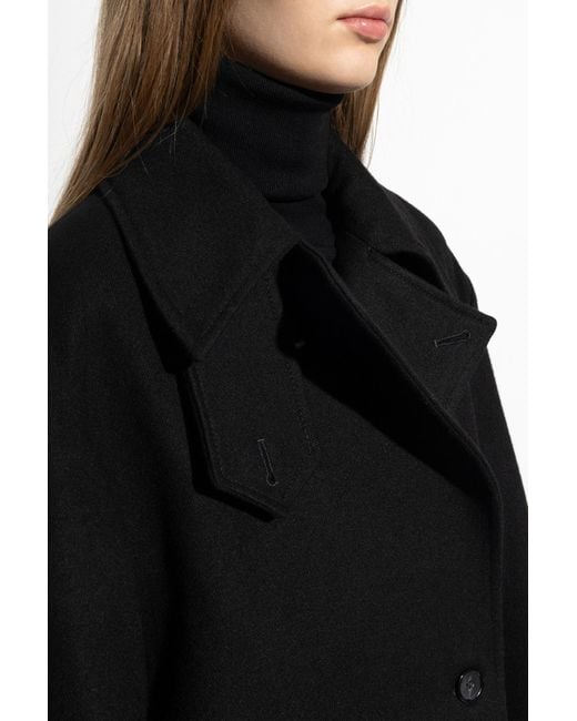Totême Black Wool Coat
