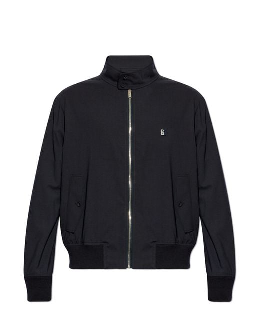 Givenchy Blue Jacket With A Stand-Up Collar for men