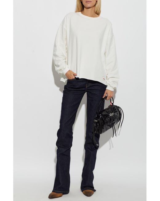 DIESEL White Sweatshirt 'Patricia-D-Core'