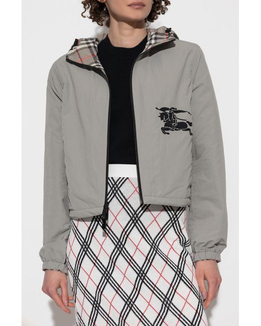 Burberry Black Plaid Pattern Jacket