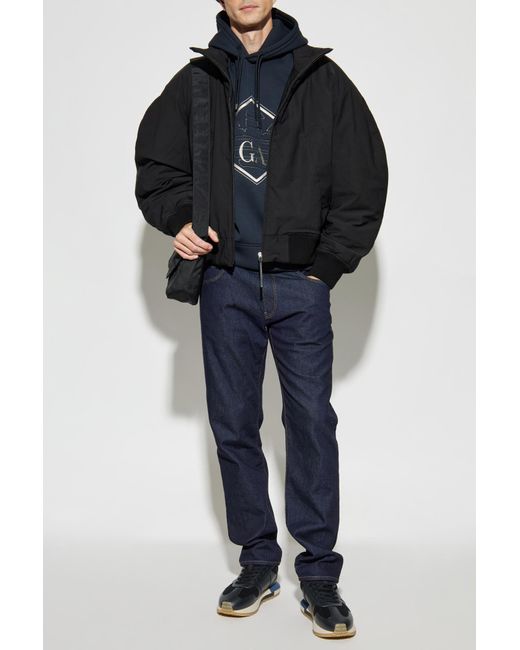 Giorgio Armani Blue Jeans With Logo for men