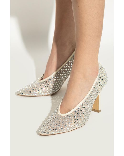 Bottega Veneta White Heeled Shoes "Sofia"