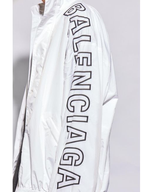 Balenciaga White Jacket With Logo, for men