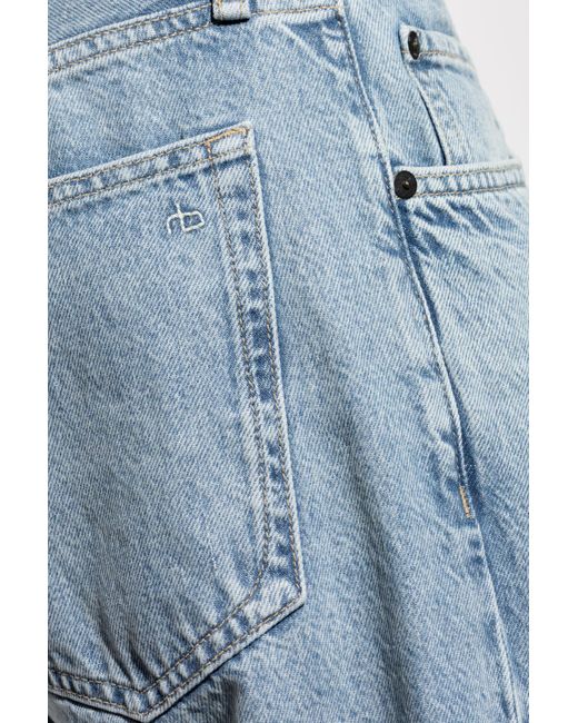 Rag & Bone Blue Straight Leg Jeans for men