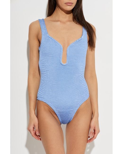 Paramidonna Blue One-Piece Swimsuit "Mika"