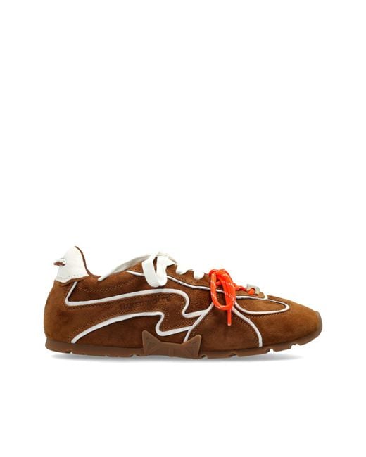 Naked Wolfe Brown Suede Sports Shoes "Adored"