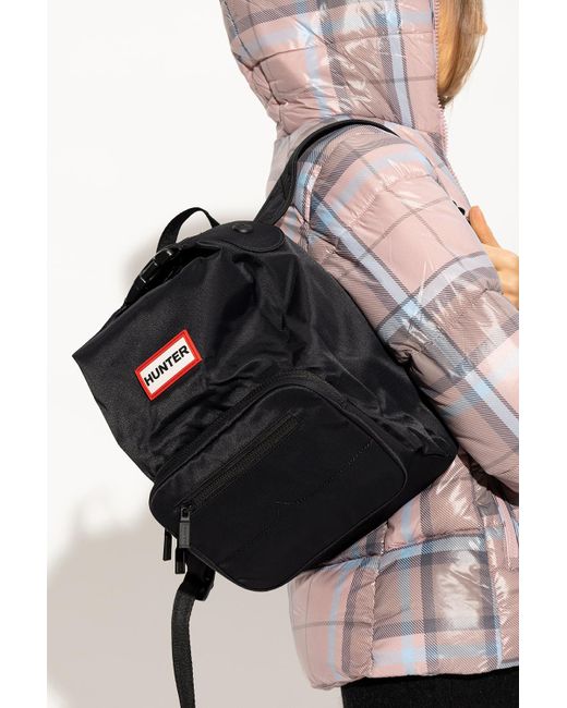 HUNTER Backpack With Logo in Black Lyst