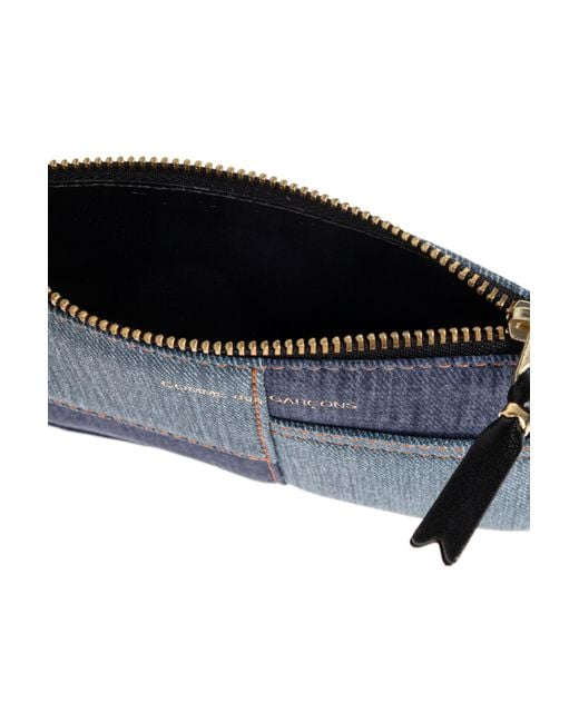 Comme des Garçons Blue Leather Waist Bag