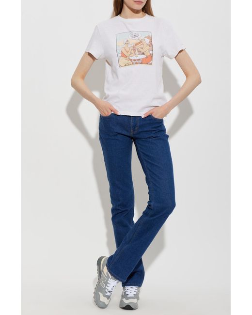 Re/done Blue 'Lean' Jeans