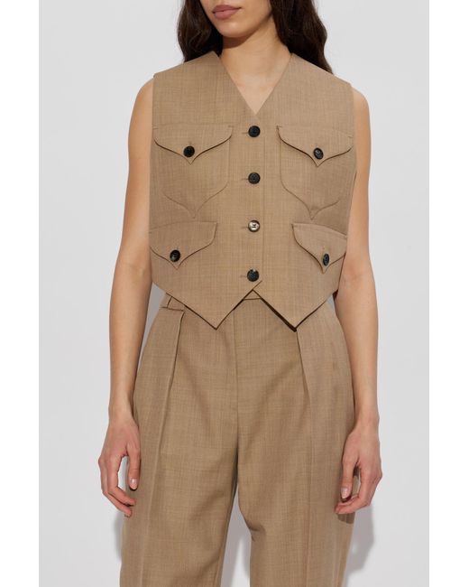 Versace Natural Wool Vest