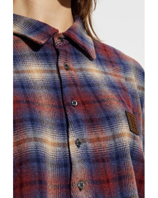 DSquared² Purple Shirt Tied