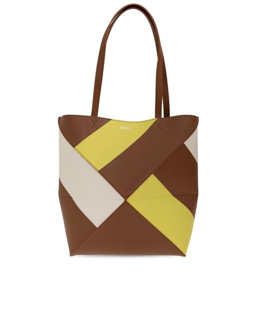 Loewe Multicolor 'Puzzle Fold Graphic Medium' Bag