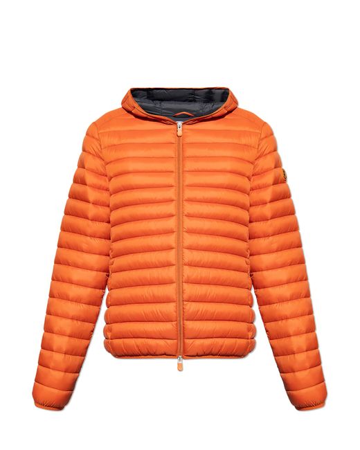 Save The Duck 'donald' Puffer Jacket in Orange | Lyst UK