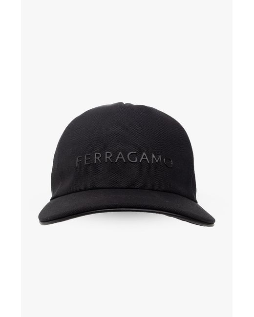 Ferragamo Black Baseball Cap for men