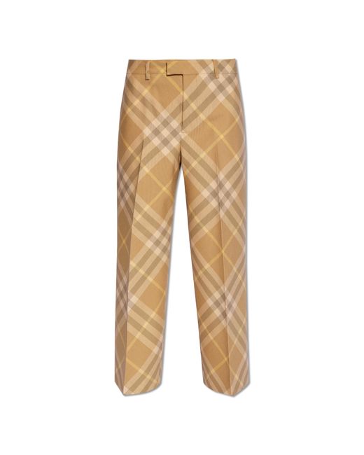 Burberry Natural Wool Trousers