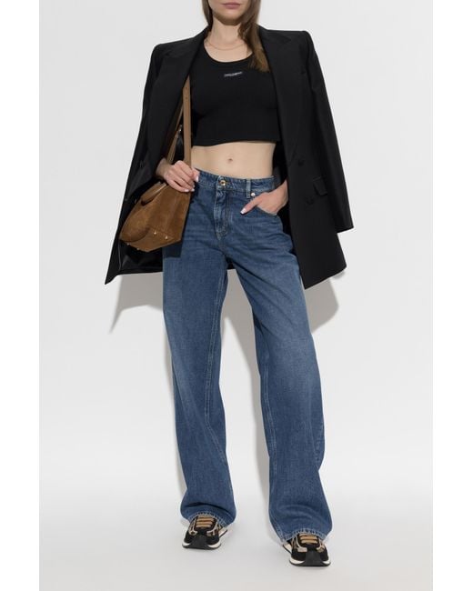 Dolce & Gabbana Blue Straight-Leg Jeans