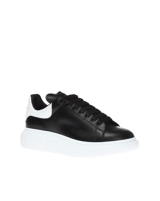 Alexander McQueen Oversize Sneakers In Leather in Black for Men - Save ...