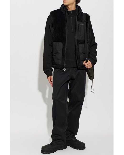 Moncler Black Reversible Down Vest for men