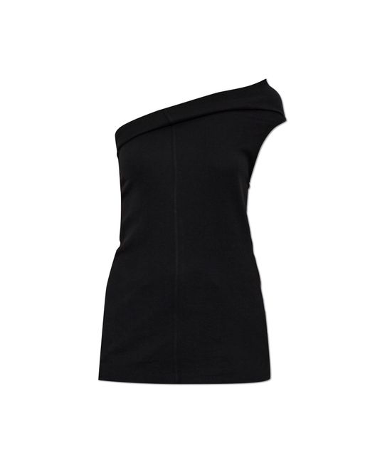 Rick Owens Black Cotton T-Shirt