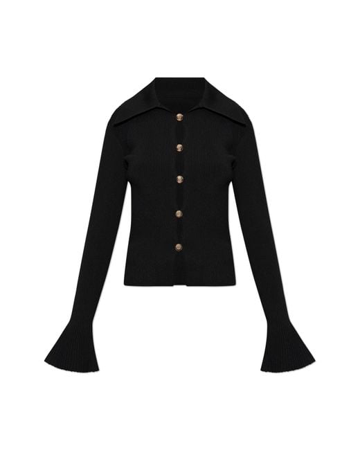 Self-Portrait Black Fitted Top